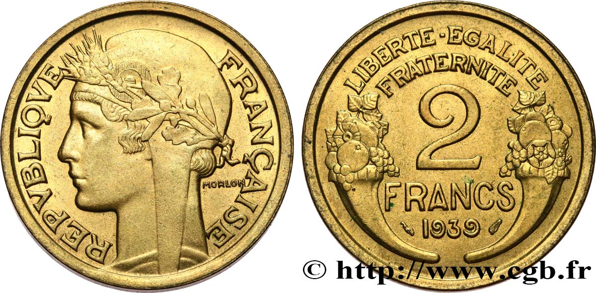 2 francs Morlon 1939 F.268/12 SUP62