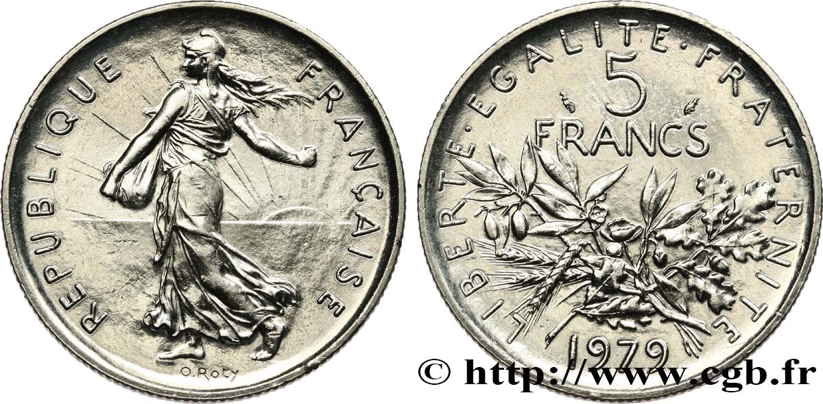 5 francs Semeuse, nickel 1979 Pessac F.341/11 MS62