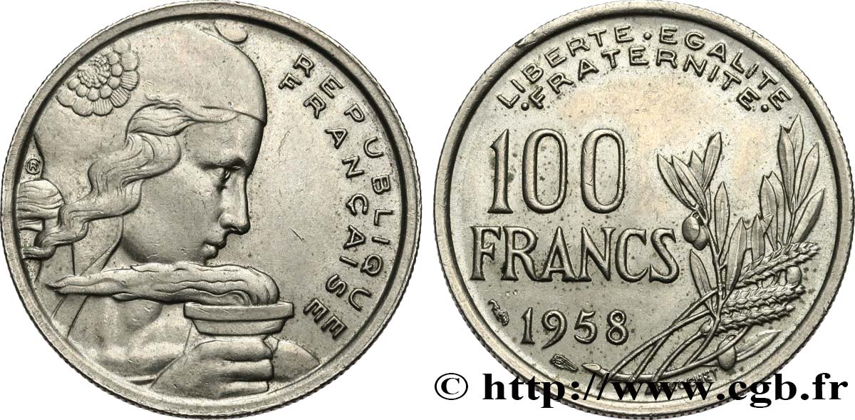 100 francs Cochet 1958 F.450/12 q.SPL