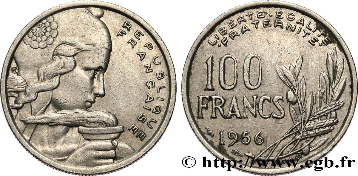 100 francs Cochet 1956 F.450/8 TB+
