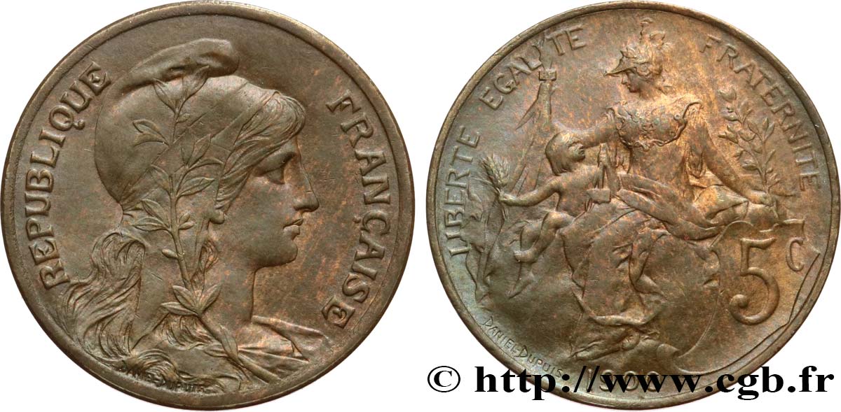5 centimes Daniel-Dupuis 1900 F.119/9 SPL55