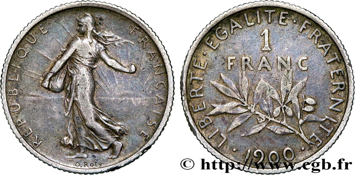 1 franc Semeuse 1900  F.217/4 q.BB 