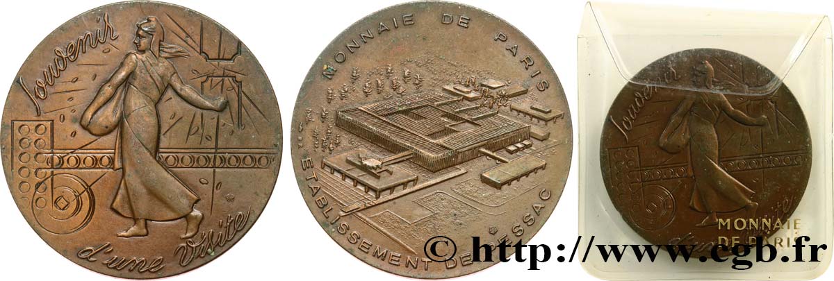 Médaille de Visite au module de 50 francs, Pessac en Bronze n.d. Pessac GEM.222 2 SUP+ 