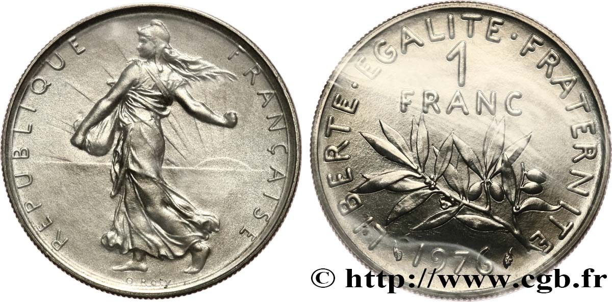 1 franc Semeuse, nickel 1976 Pessac F.226/21 FDC