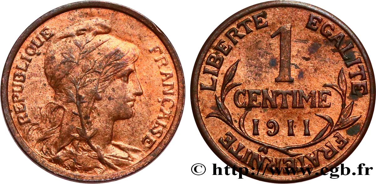 1 centime Daniel-Dupuis 1911 Paris F.105/13 EBC58