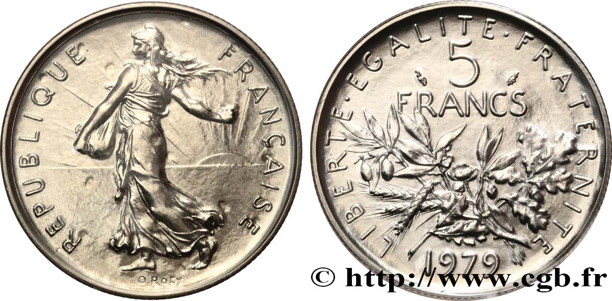 5 francs Semeuse, nickel 1979 Pessac F.341/11 ST