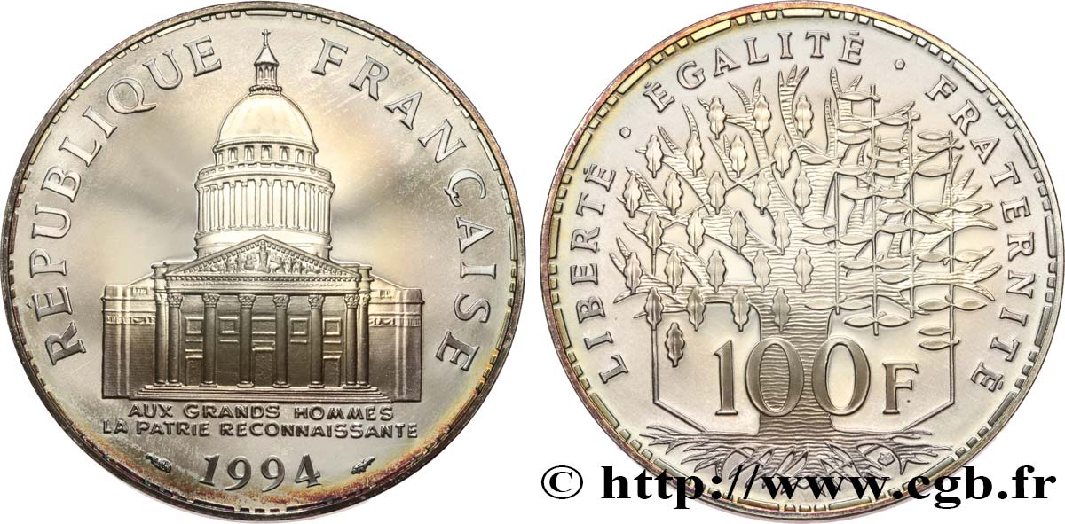 100 francs Panthéon, BE (Belle Épreuve) 1994  F.451/15 FDC 