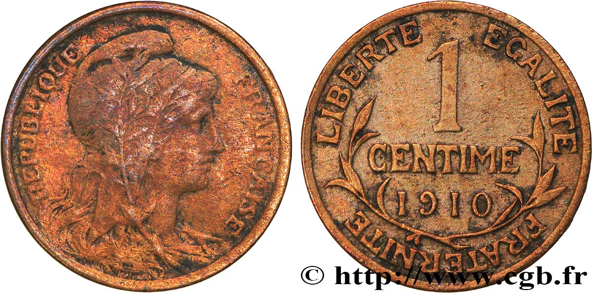 1 centime Daniel-Dupuis 1910 Paris F.105/12 MB