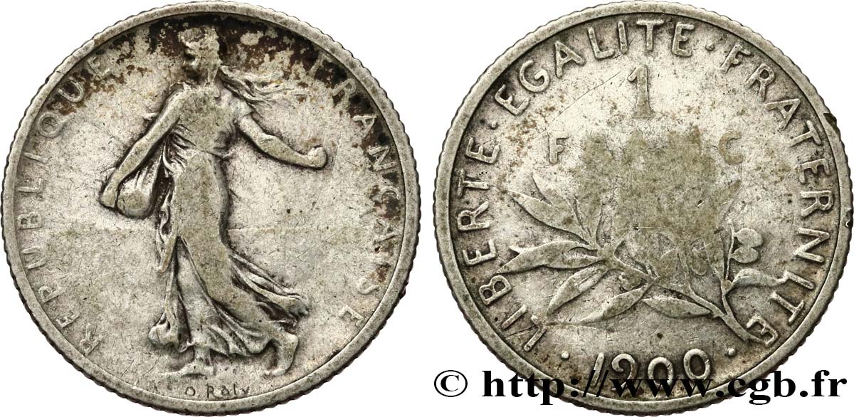 1 franc Semeuse 1900 F.217/4 RC10