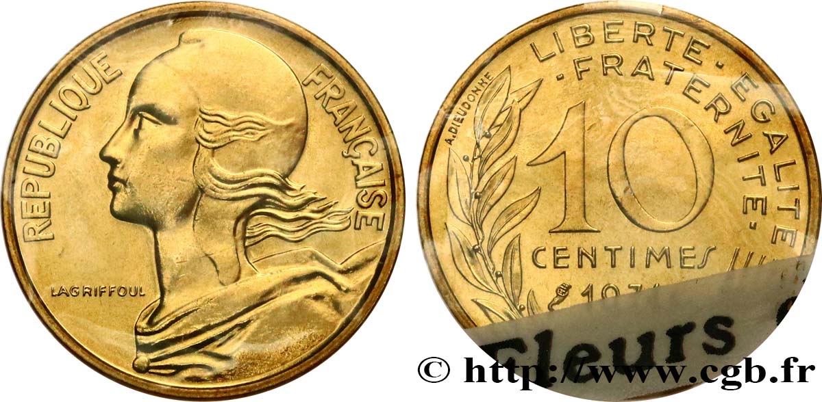 10 centimes Marianne 1971 Paris F.144/11 FDC
