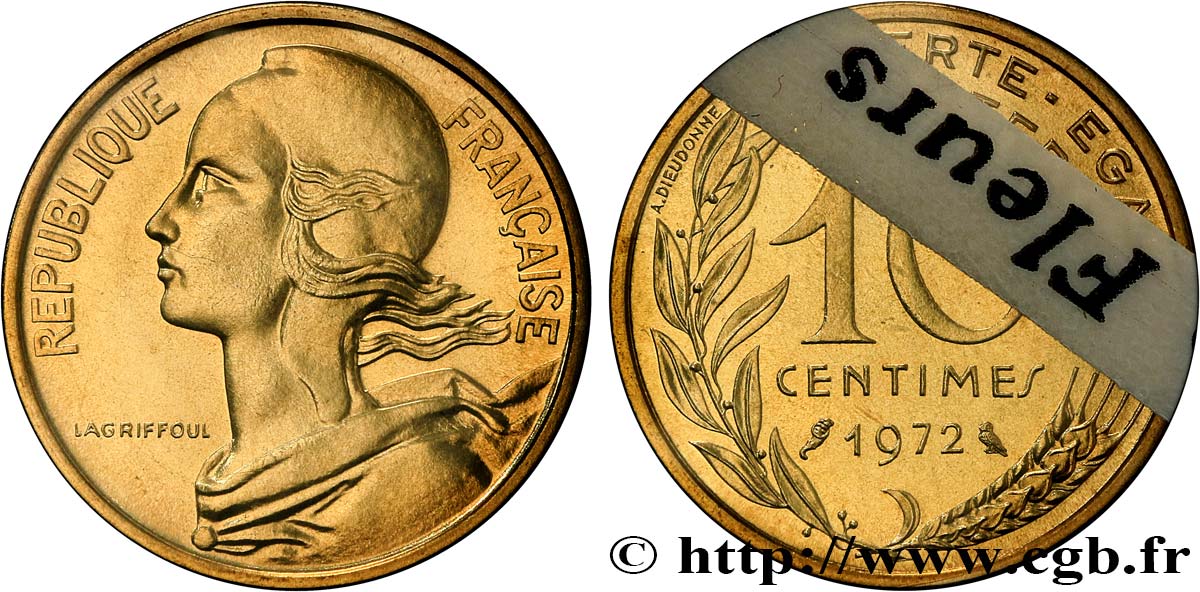 10 centimes Marianne 1972 Paris F.144/12 FDC