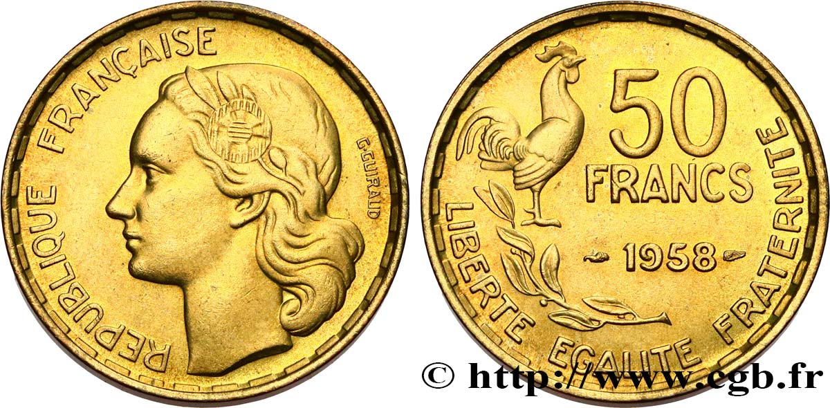 50 Francs Guiraud 1958 Paris F.425/14 SUP60