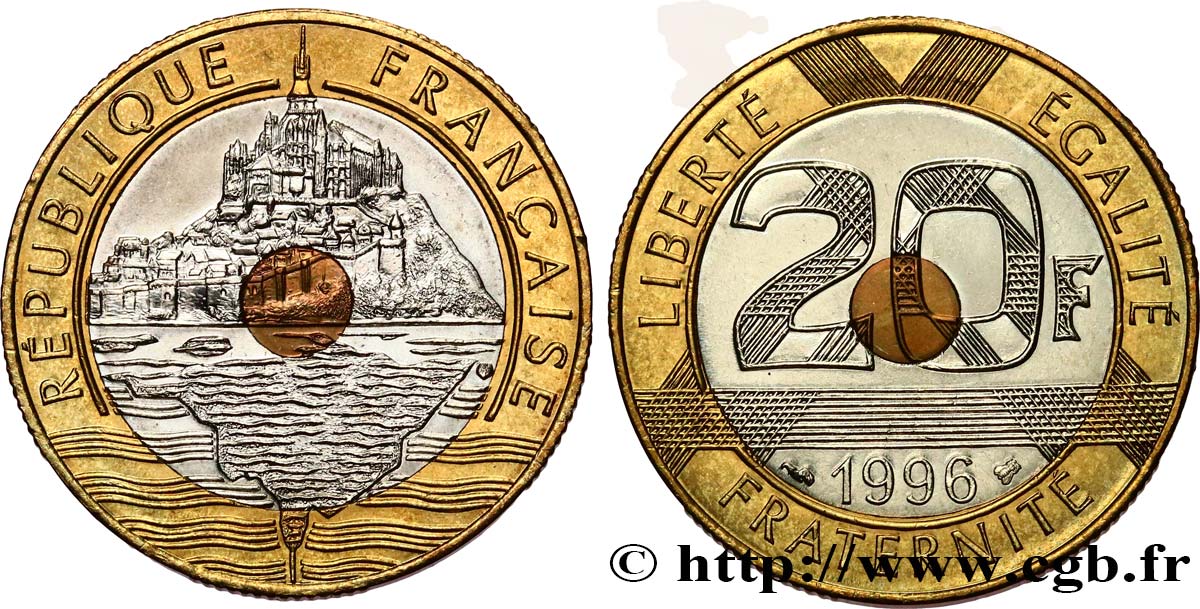 20 francs Mont Saint-Michel 1996 Pessac F.403/12 MS64