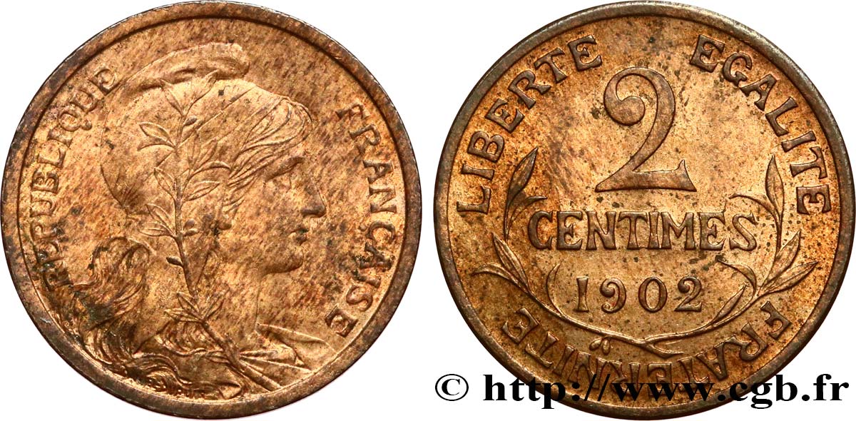 2 centimes Daniel-Dupuis 1902 Paris F.110/7 SPL60