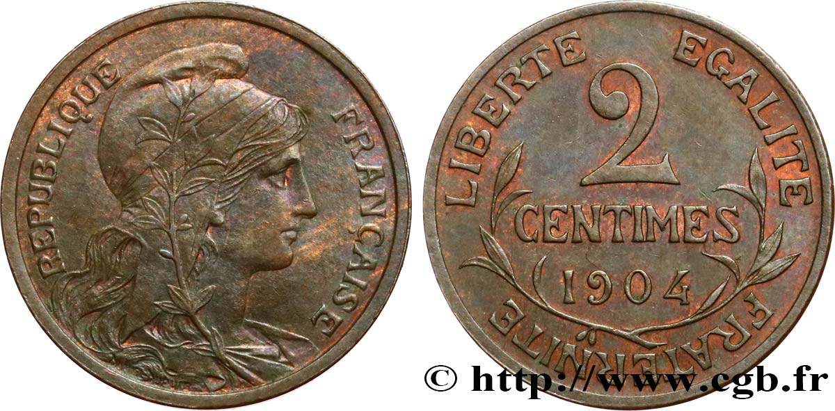 2 centimes Daniel-Dupuis 1904 Paris F.110/9 BB53