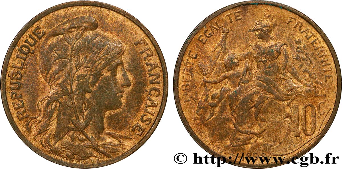 10 centimes Daniel-Dupuis 1898  F.136/5 MS60 