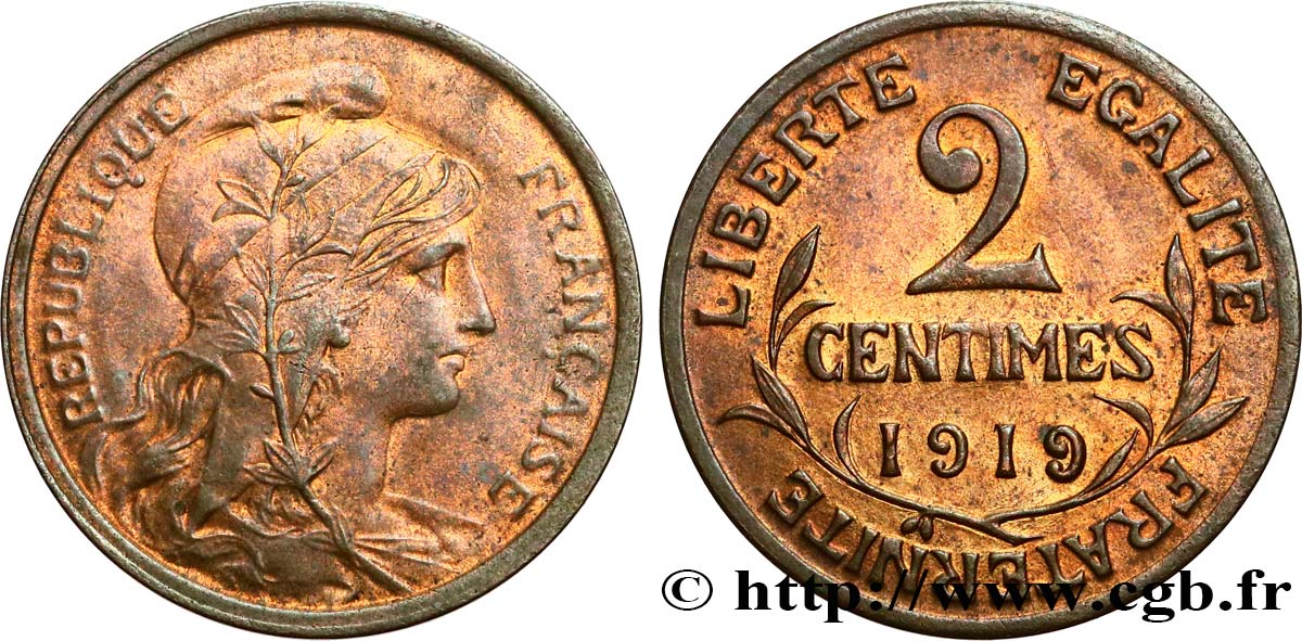 2 centimes Daniel-Dupuis 1919 Paris F.110/19 SPL60