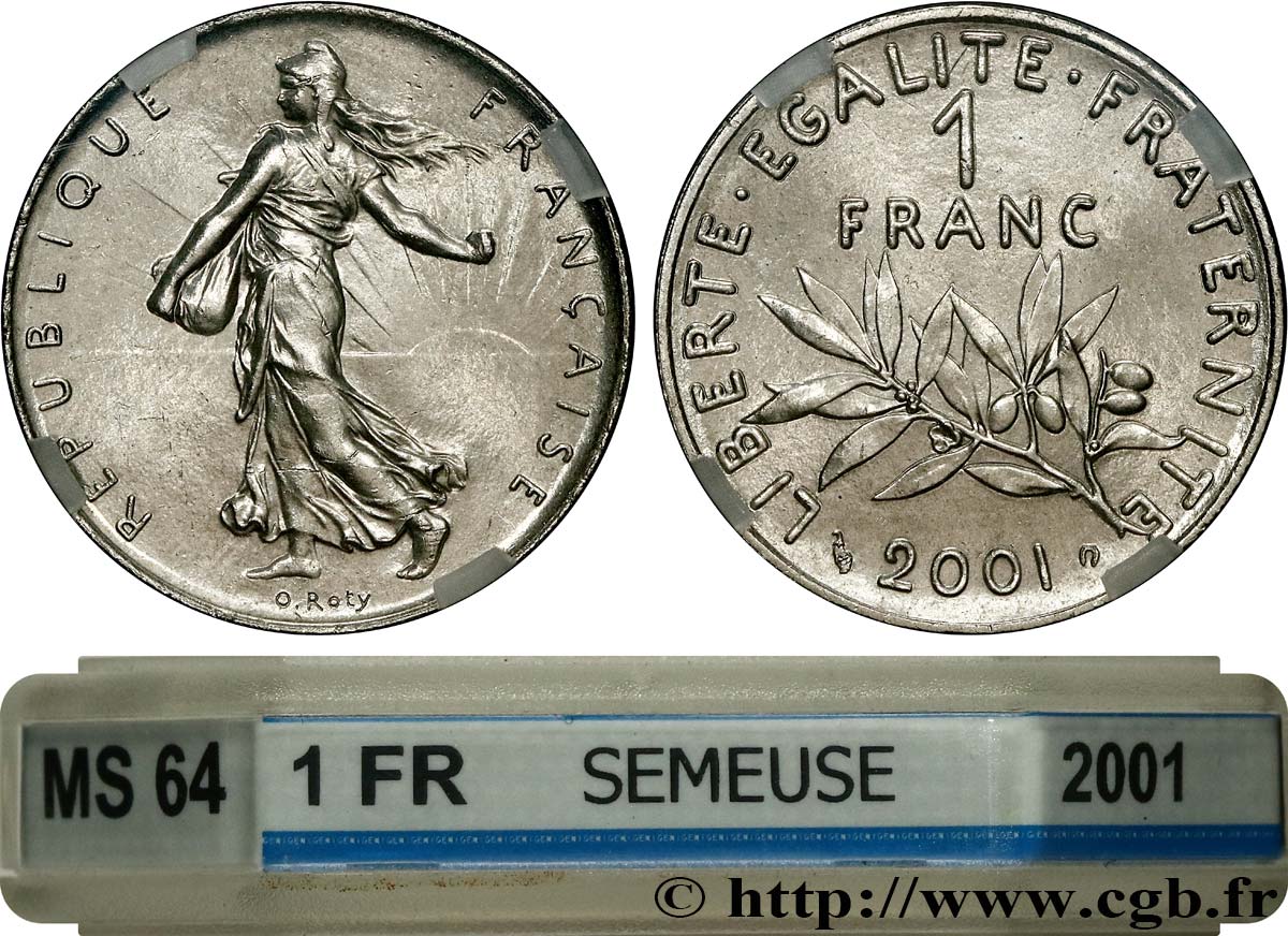 1 franc Semeuse, nickel 2001 Pessac F.226/49 SPL64 GENI