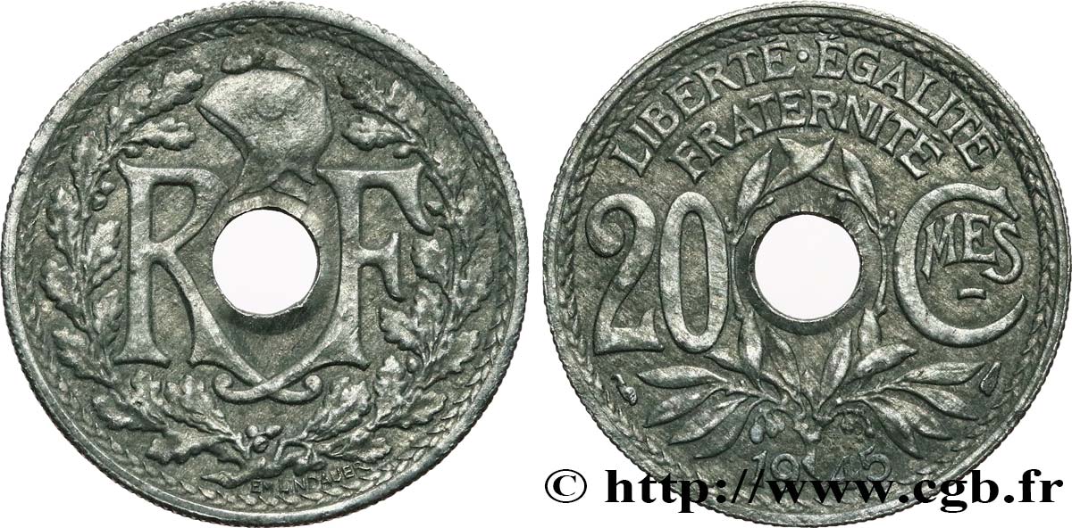 20 centimes Lindauer 1945 F.155/2 BB45