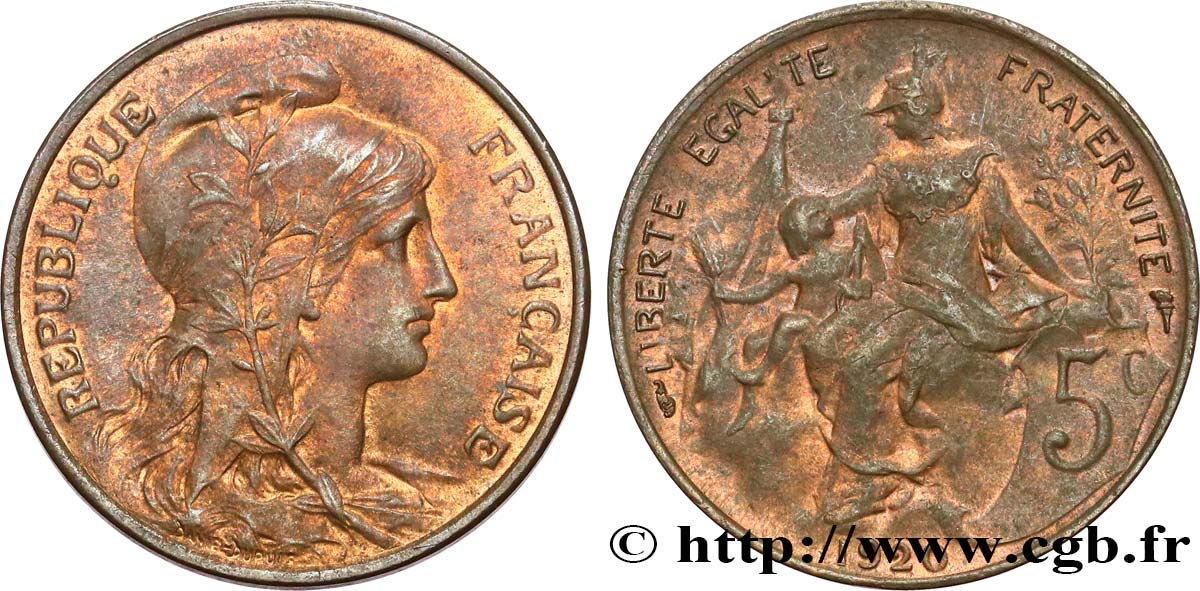 5 centimes Daniel-Dupuis 1920 F.119/31 BB50