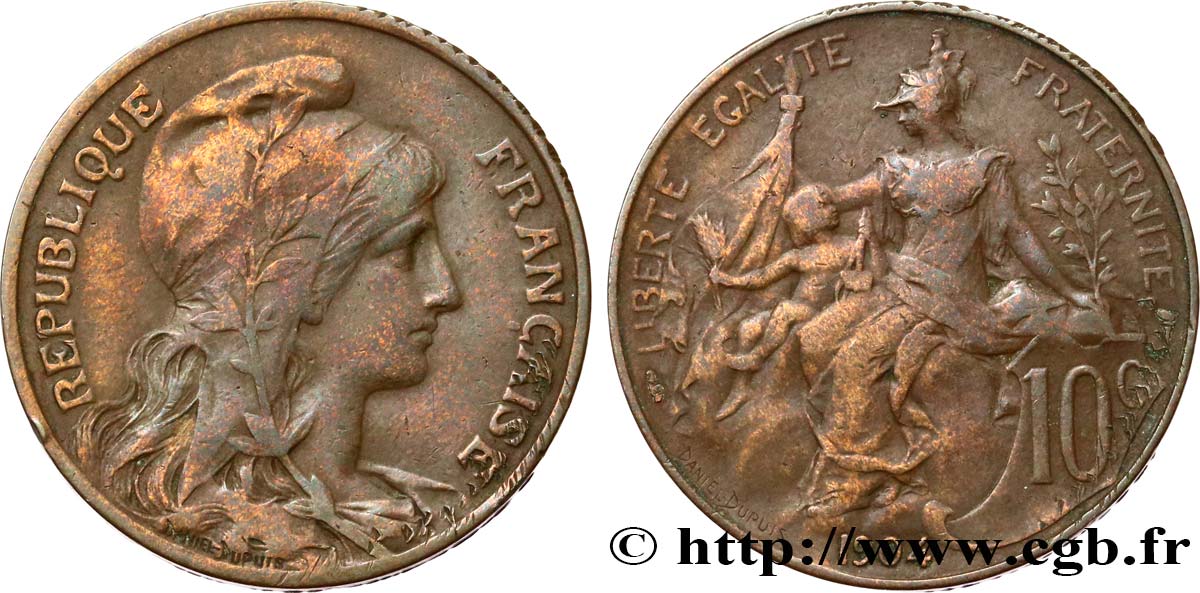 10 centimes Daniel-Dupuis 1904 F.136/13 MB