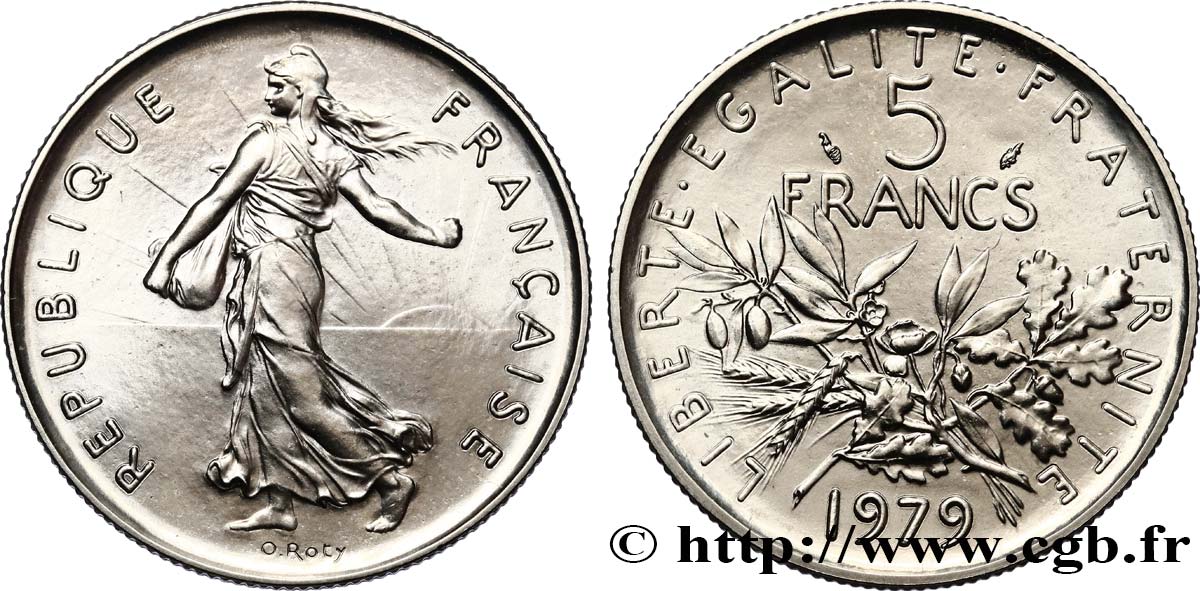 5 francs Semeuse, nickel 1979 Pessac F.341/11 MS65