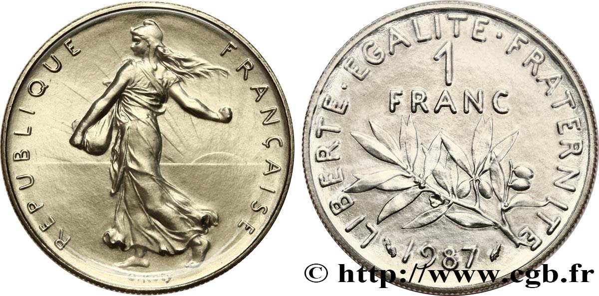1 franc Semeuse 1987 Pessac F.226/32 MS