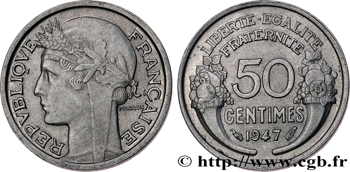 50 centimes Morlon, légère 1947 F.194/10 SUP62