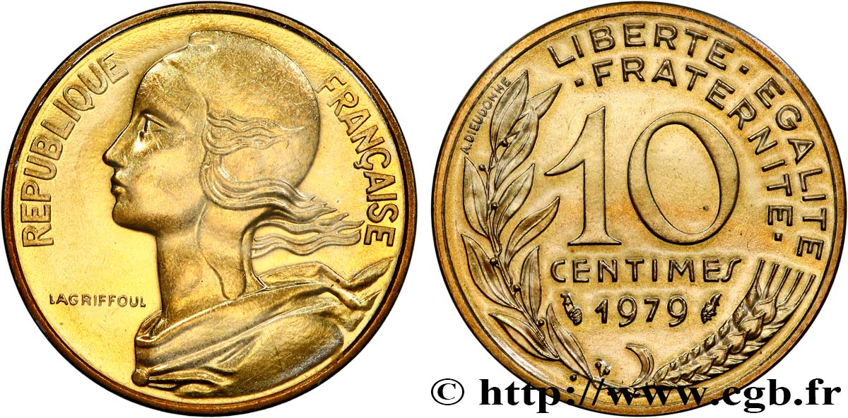 10 centimes Marianne 1979 Pessac F.144/19 MS