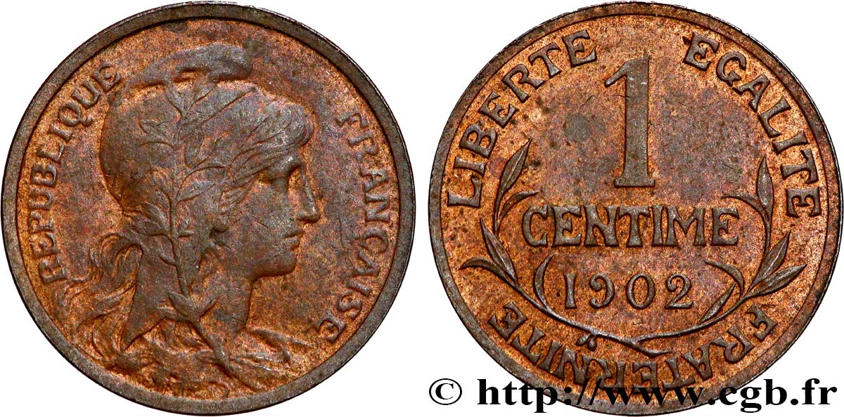 1 centime Daniel-Dupuis 1902 Paris F.105/7 AU55
