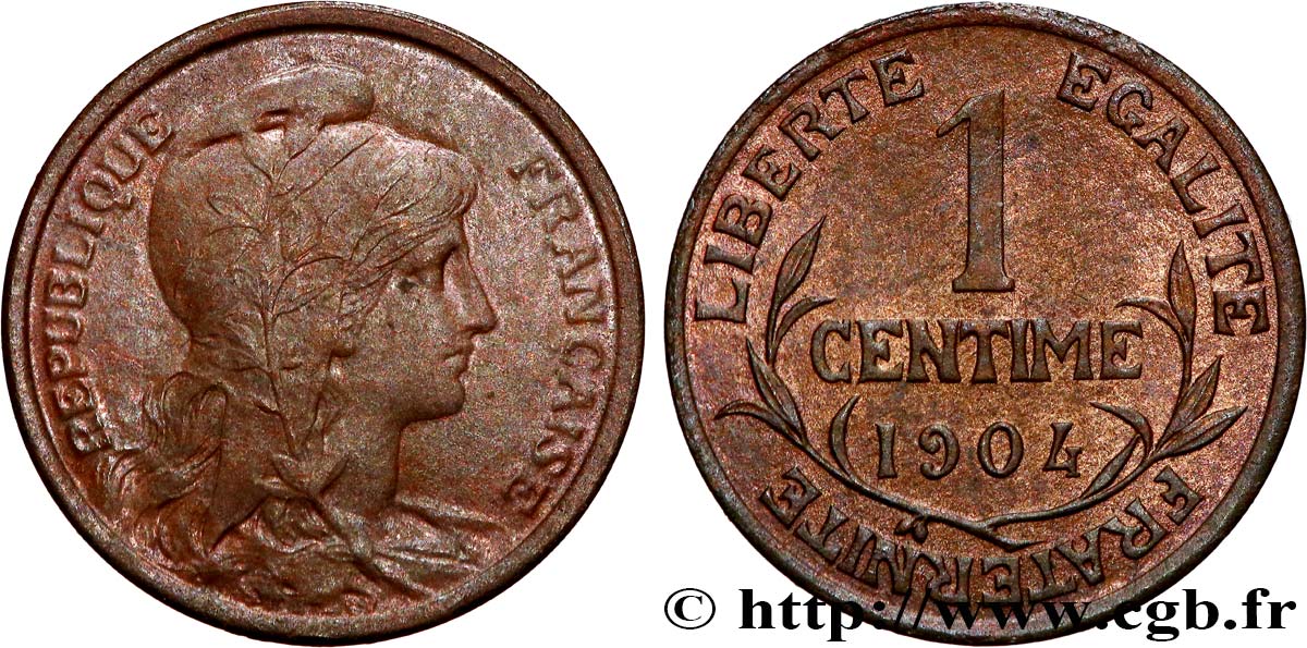 1 centime Daniel-Dupuis 1904 Paris F.105/9 SUP58