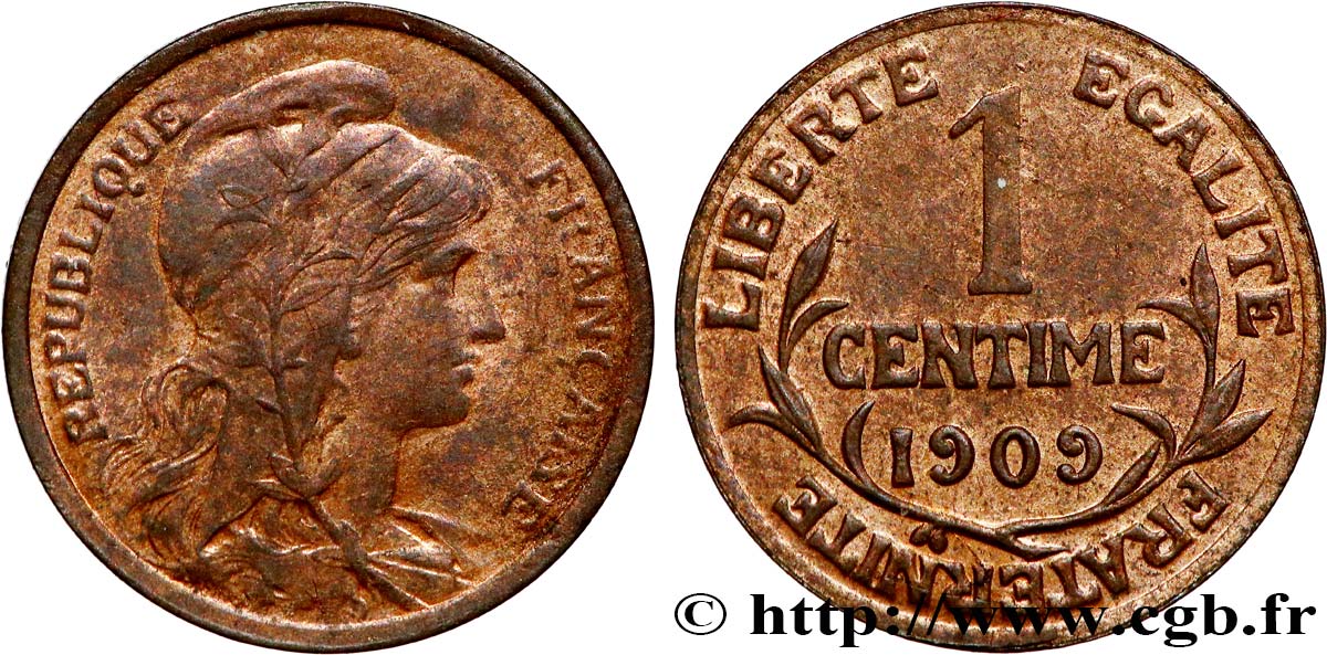 1 centime Daniel-Dupuis 1909 Paris F.105/11 EBC60