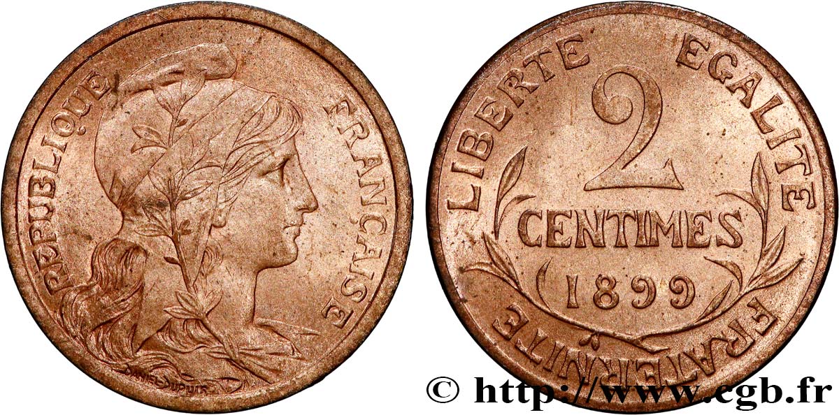 2 centimes Daniel-Dupuis 1899 Paris F.110/3 SPL64