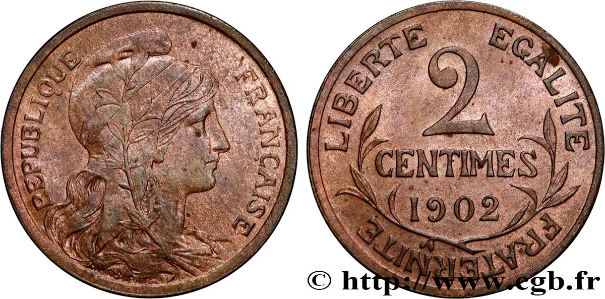 2 centimes Daniel-Dupuis 1902 Paris F.110/7 SC63