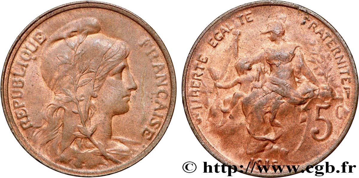 5 centimes Daniel-Dupuis 1915 F.119/27 SUP