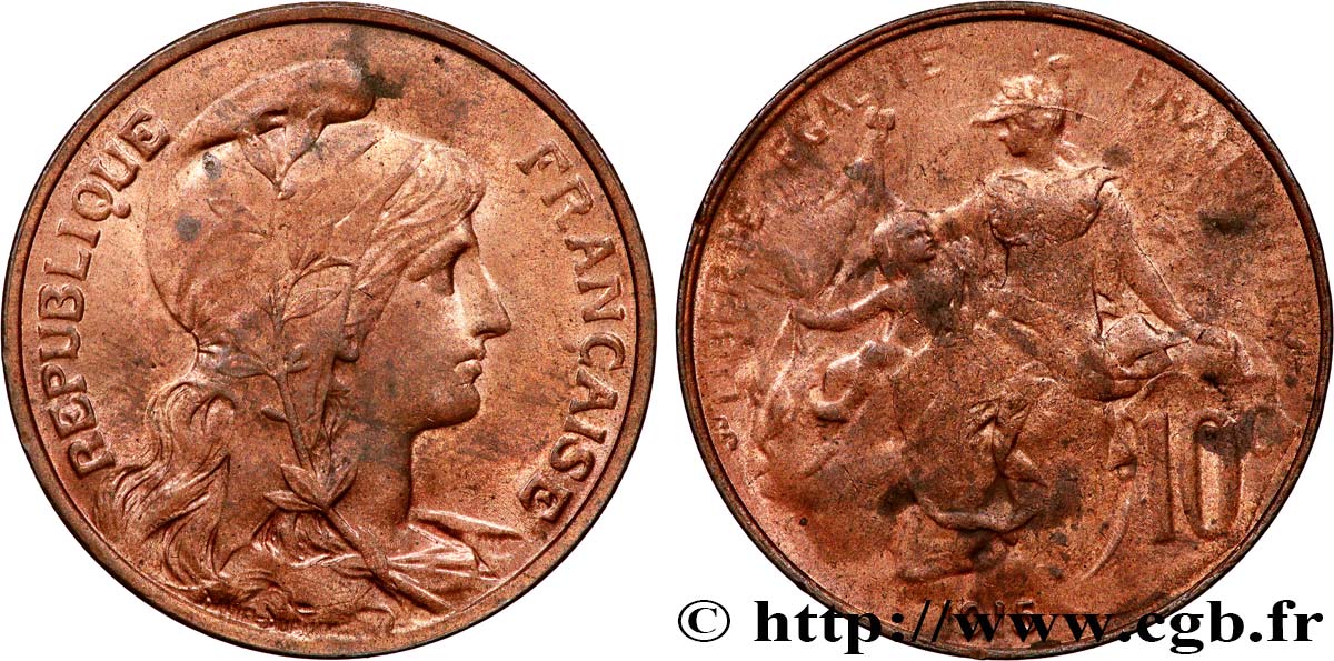 10 centimes Daniel-Dupuis 1915 F.136/24 SUP