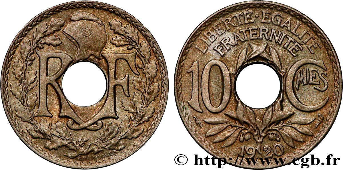 10 centimes Lindauer 1920 F.138/4 SUP60