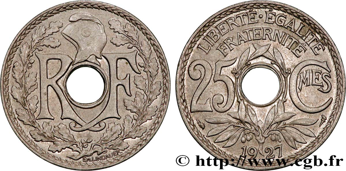 25 centimes Lindauer 1927 F.171/11 SUP55