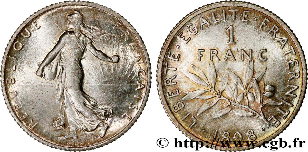 1 franc Semeuse 1898 Paris F.217/1 SPL63