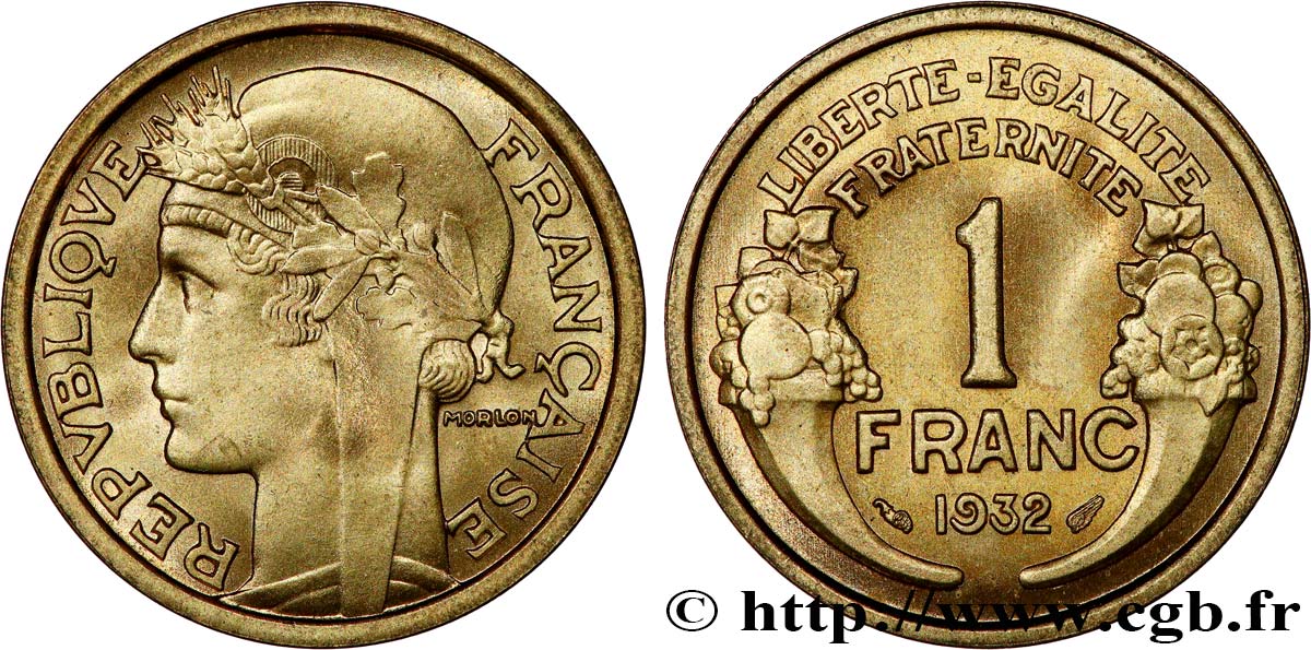 1 franc Morlon 1932 Paris F.219/3 FDC65