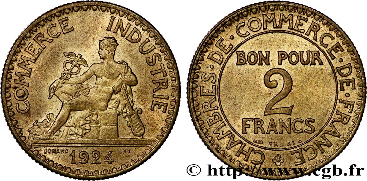 2 francs Chambres de Commerce 1924 F.267/6 SC63