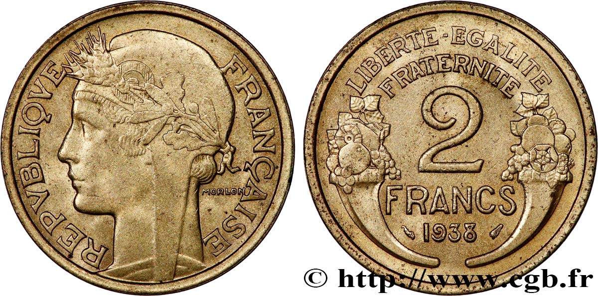 2 francs Morlon 1938 F.268/11 MS