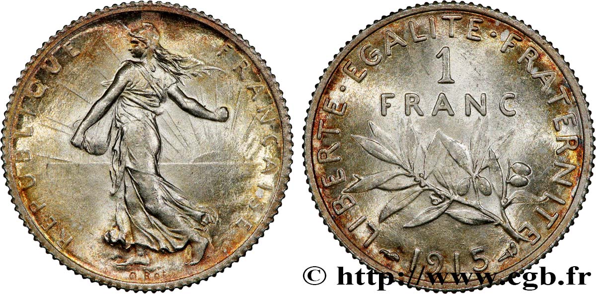 1 franc Semeuse 1915 Paris F.217/21 SPL63