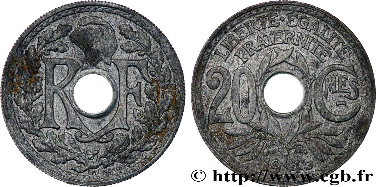 20 centimes Lindauer 1945 F.155/2 MBC53