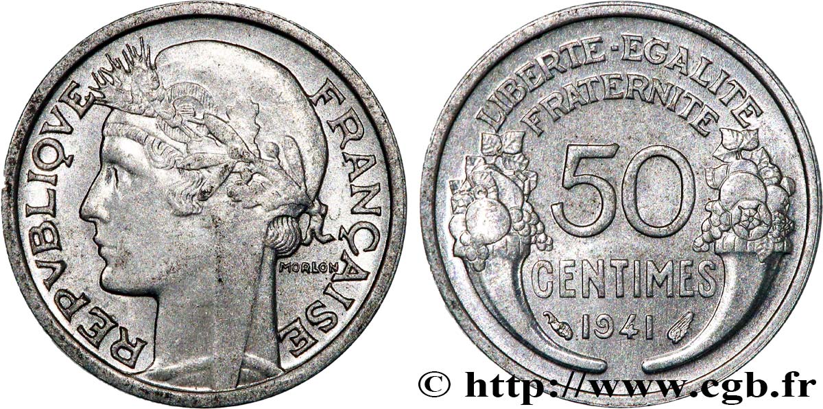 50 centimes Morlon, lourde 1941 F.193/2 SUP62