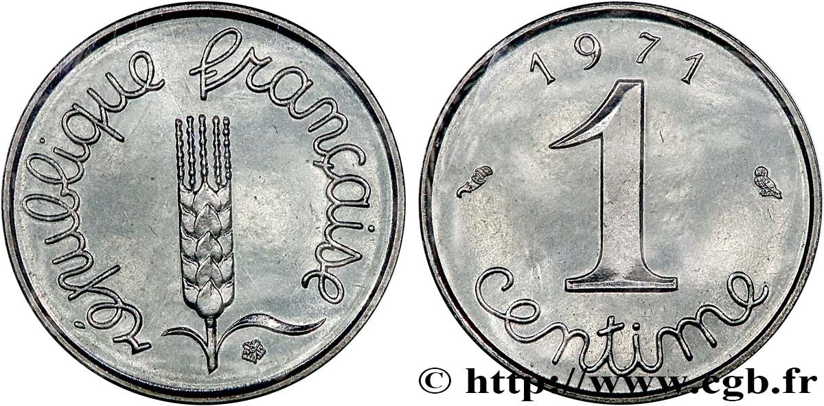 1 centime Épi 1971 Paris F.106/21 FDC