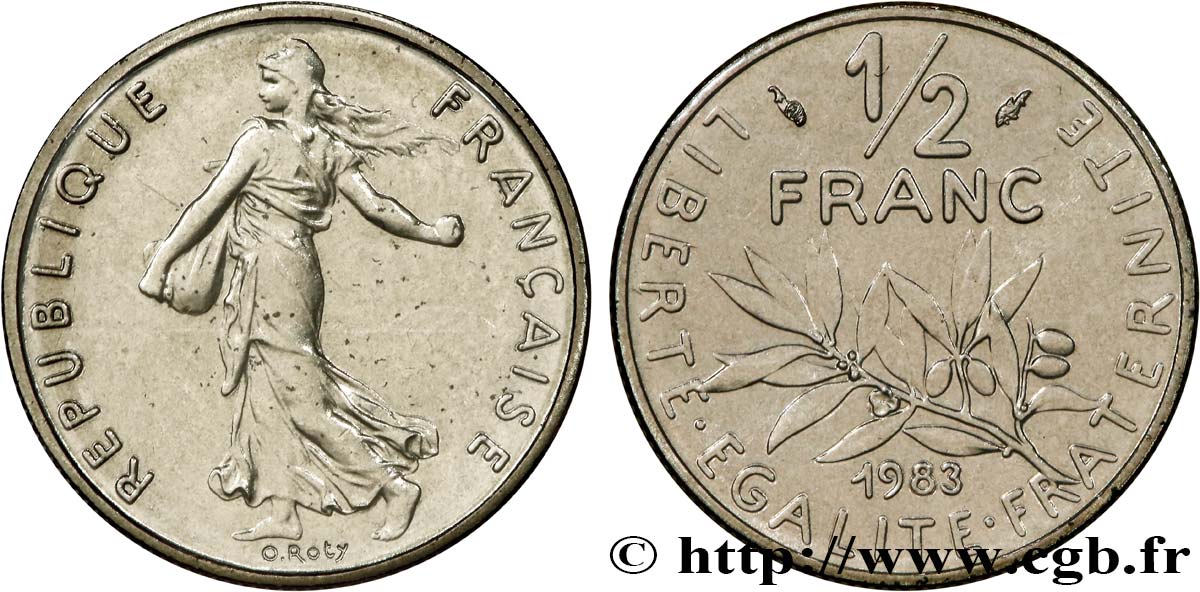 1/2 franc Semeuse 1983 Pessac F.198/22 FDC