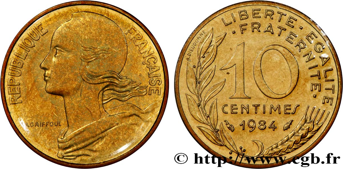 10 centimes Marianne 1984 Pessac F.144/24 FDC
