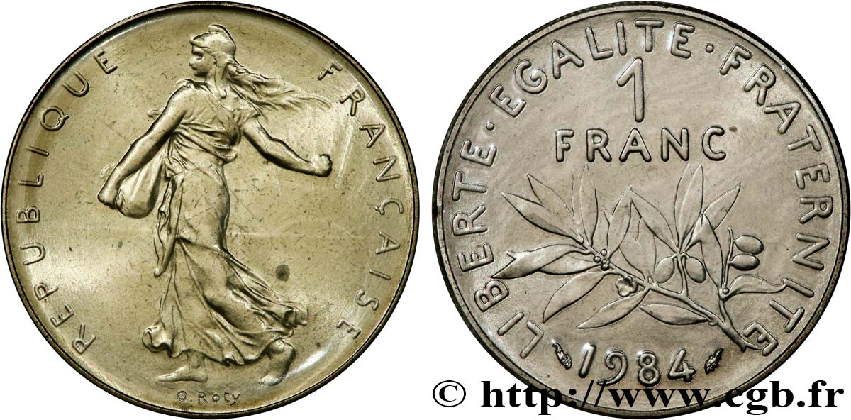 1 franc Semeuse, nickel 1984 Pessac F.226/29 MS