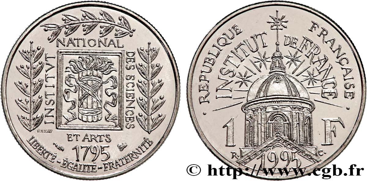 Essai de 1 franc Institut de France 1995 Pessac F.230/1 MS
